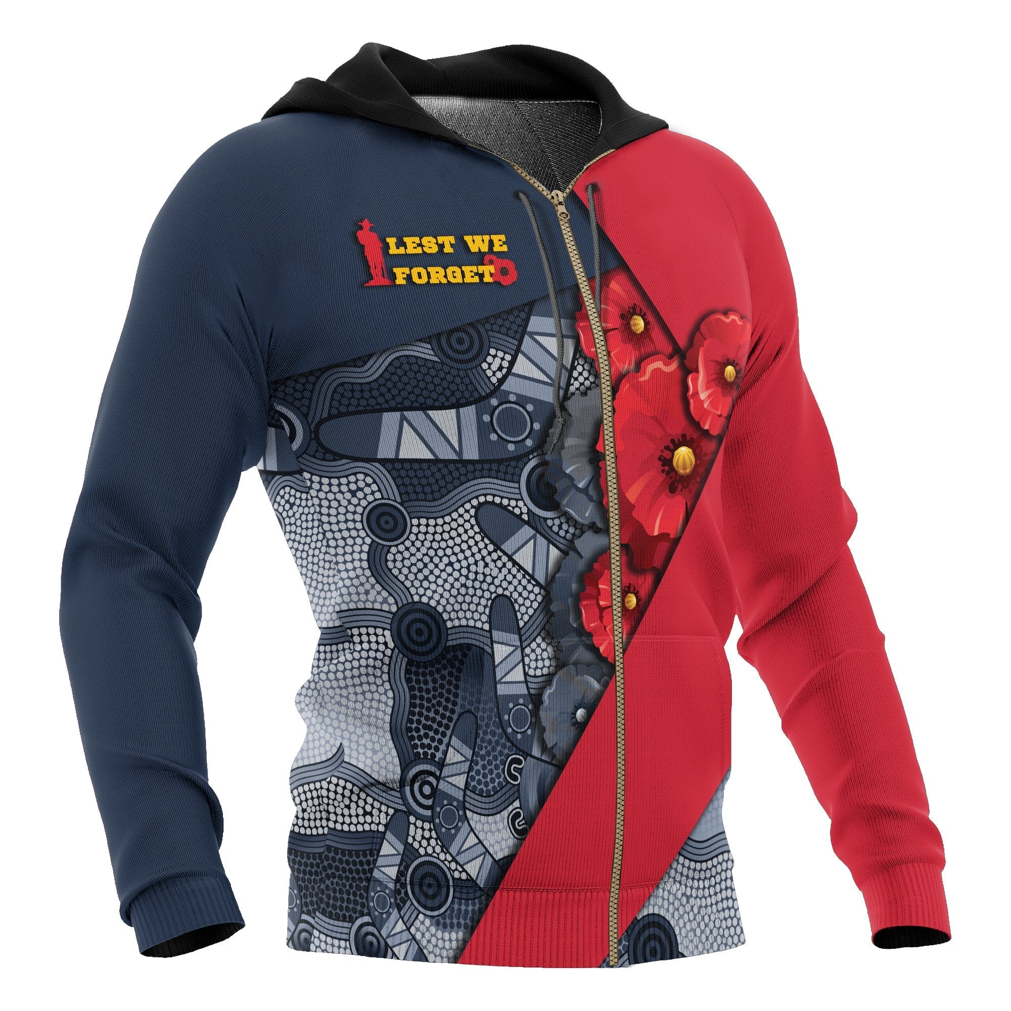 aboriginal-zip-up-hoodie-anzac-day