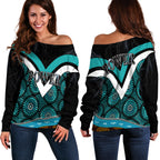 Power Indigenous 2021 Off Shoulder Sweater Proud Port Adelaide | Vibe Hoodie