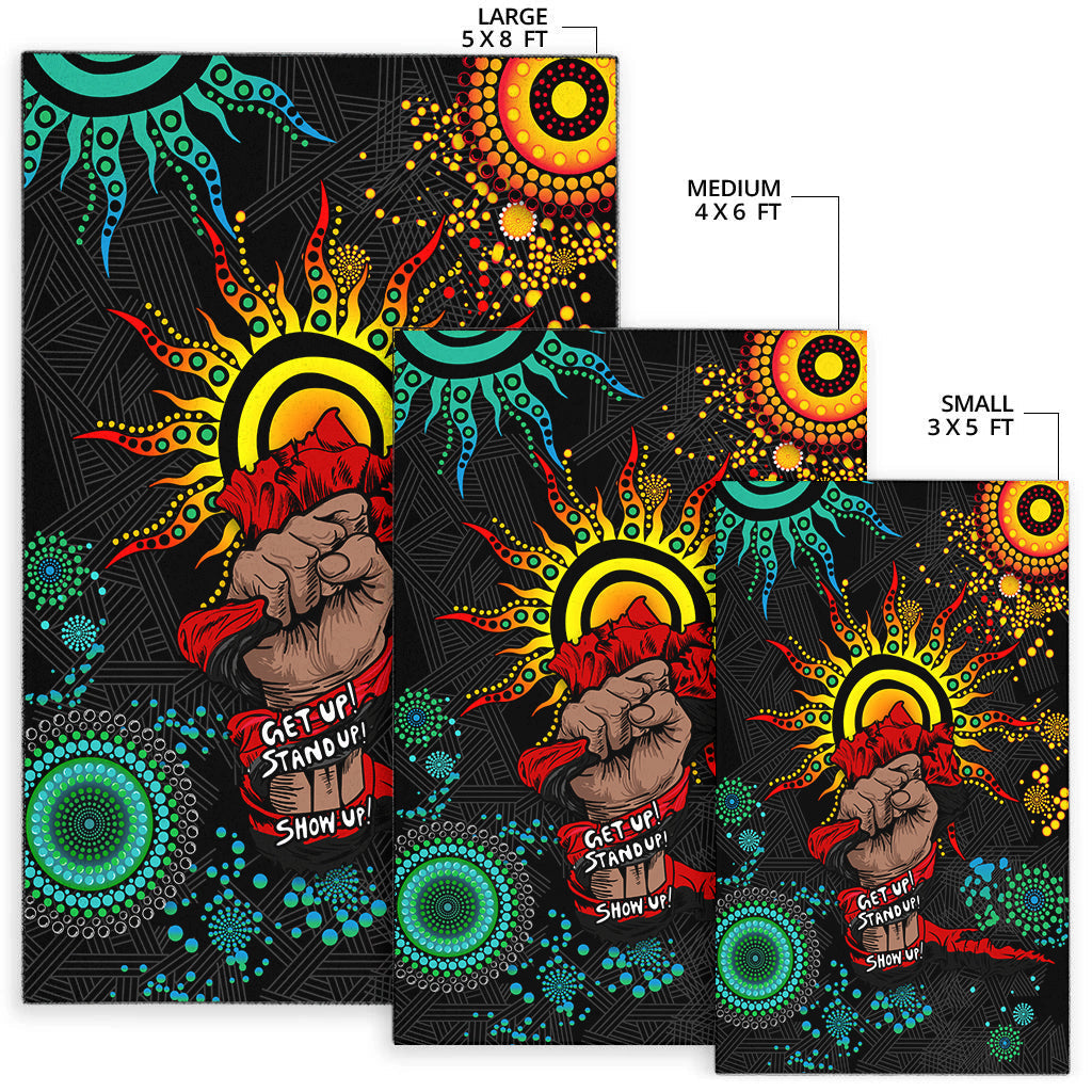 NAIDOC Week 2022 Aboriginal Art Unique Area Rug - LT12
