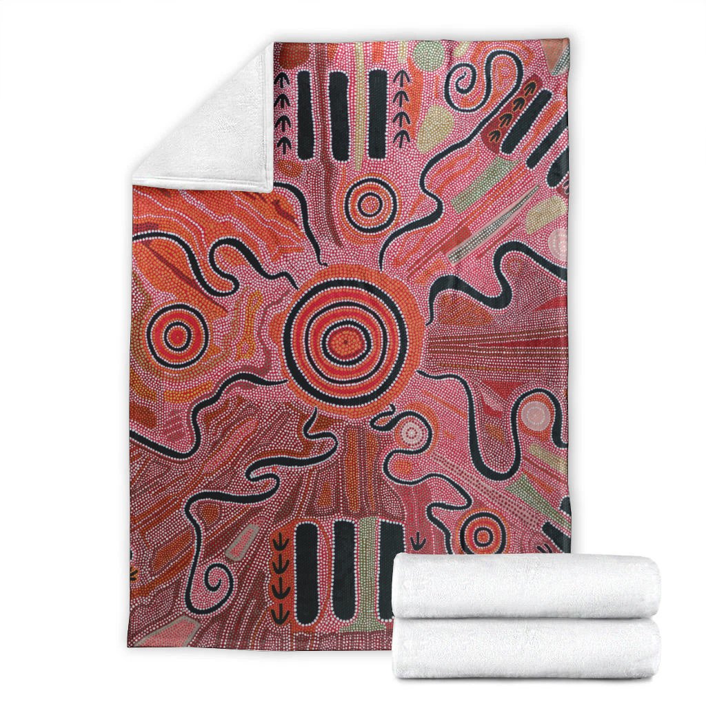 aboriginal-premium-blanket-indigenous-footprint-landscape