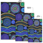 area-rug-aboriginal-dot-unique-style-blue