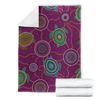 premium-blanket-aboriginal-turtle-purple-australia-dot-patterns