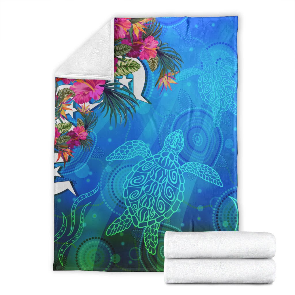 premium-blanket-torres-strait-blue-sea-with-hibiscus