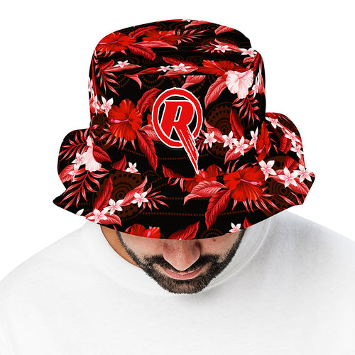 melbourne-renegades-cricket-bucket-hat-tropical-hibiscus-style