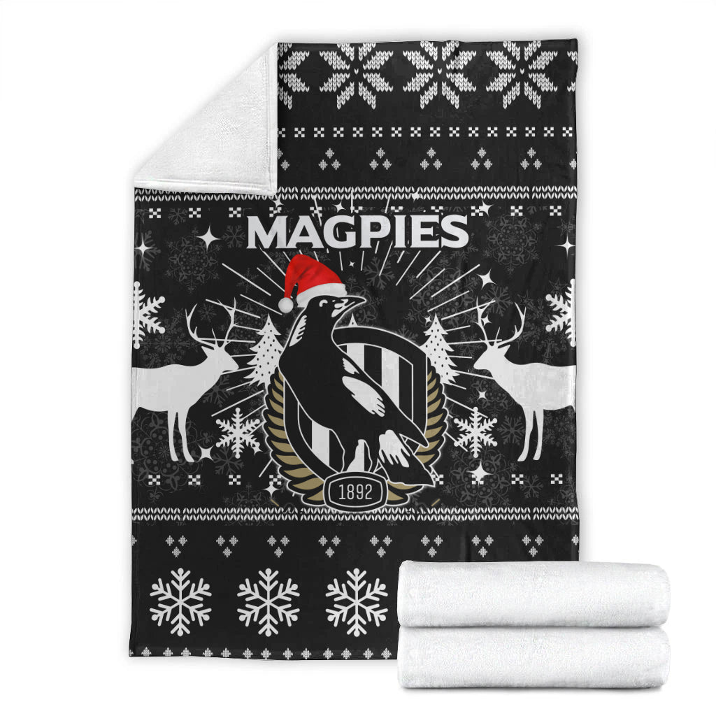 collingwood-magpies-blanket-christmas-ugly-style