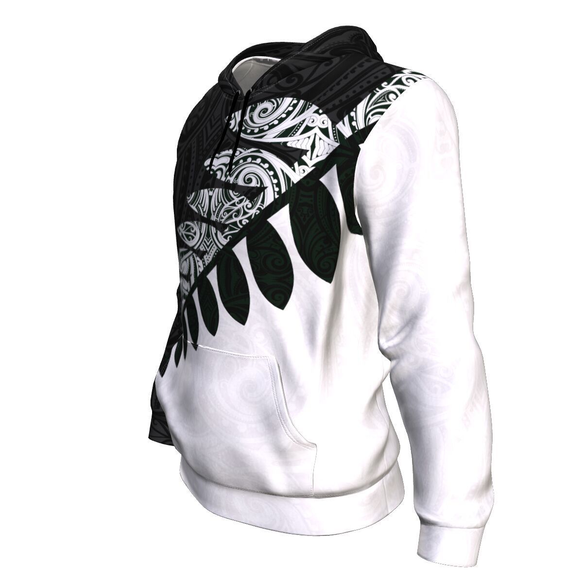 new-zealand-silver-fern-hoodie-black-white
