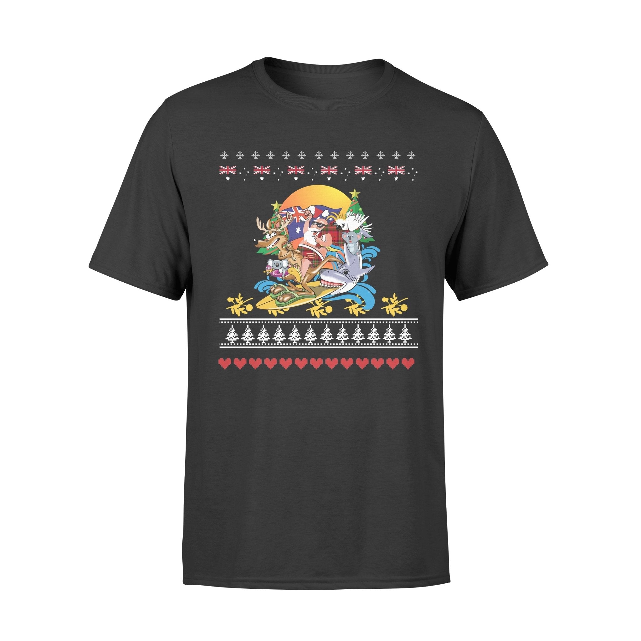 christmas-t-shirt-santa-claus-t-shirt-surfing-unisex