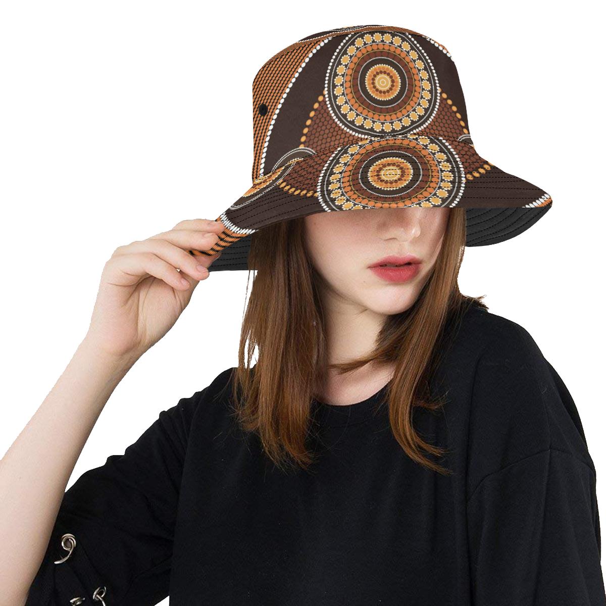 bucket-hat-aboriginal-dot-painting-hat-ver10