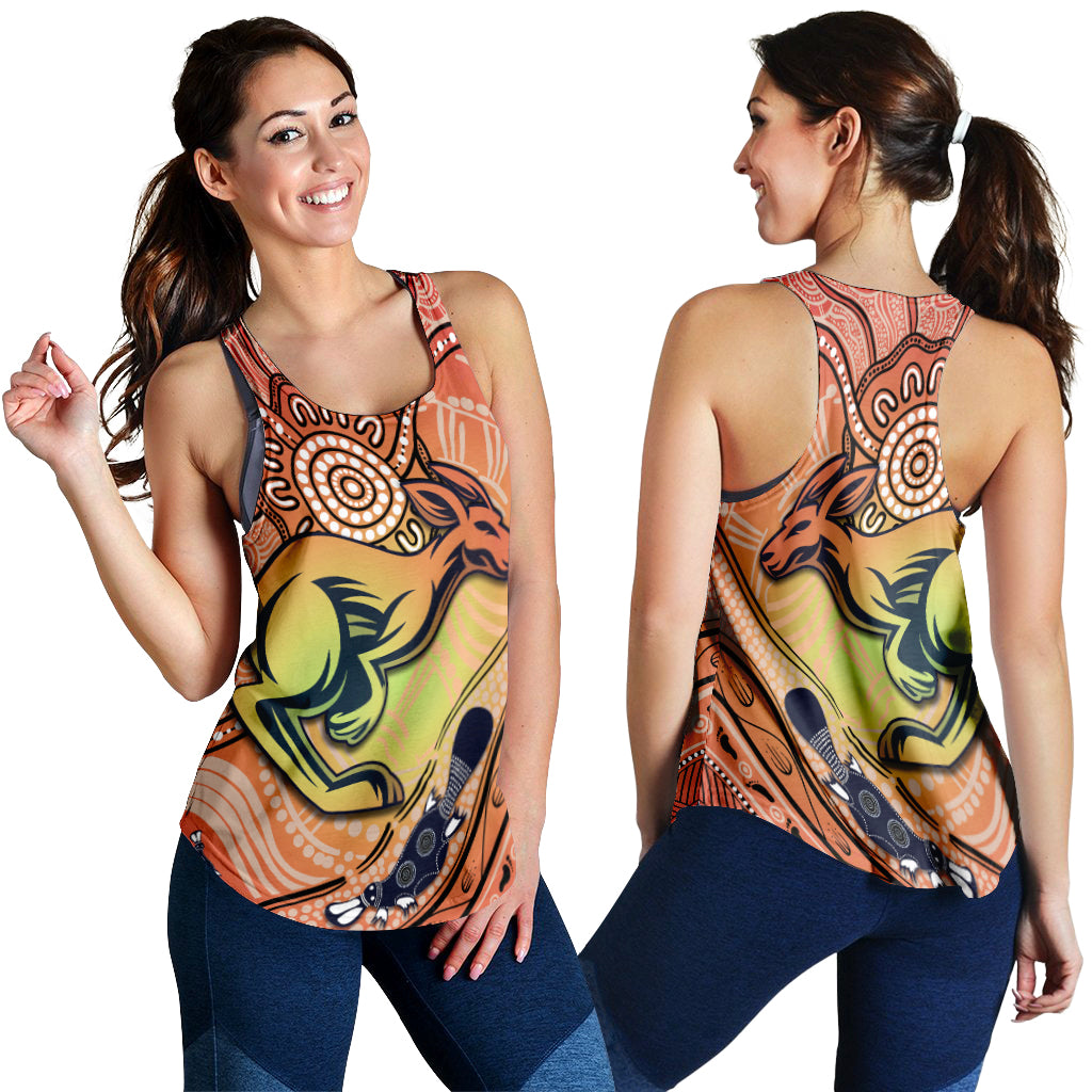 kangaroos-indigenous-women-racerback-tank-beautiful-life
