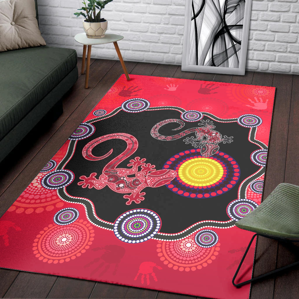 aboriginal-lizard-area-rug-attracted-australia-version-red