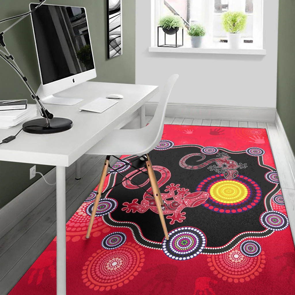 aboriginal-lizard-area-rug-attracted-australia-version-red