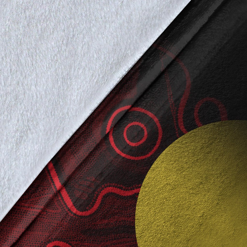 aboriginal-premium-blanket-indigenous-flag-grunge-style
