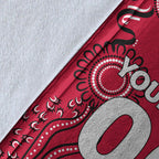 custom-personalised-western-sydney-wanderers-blanket-indigenous-dot-painting-art