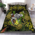 custom-personalised-golden-wattle-bedding-set-australia-acacia-pycnantha-mix-aboriginal