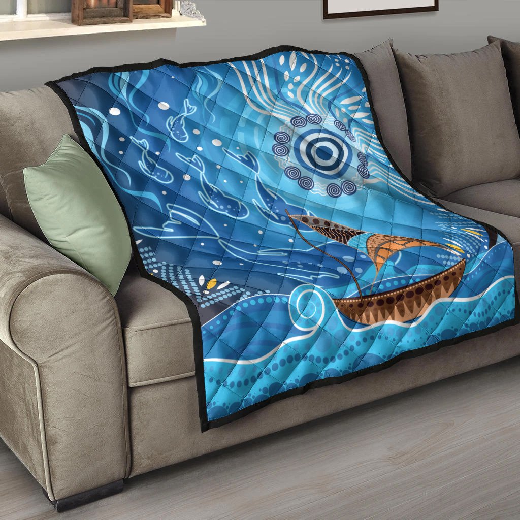 quilt-aboriginal-view-sea-with-fish-and-boat