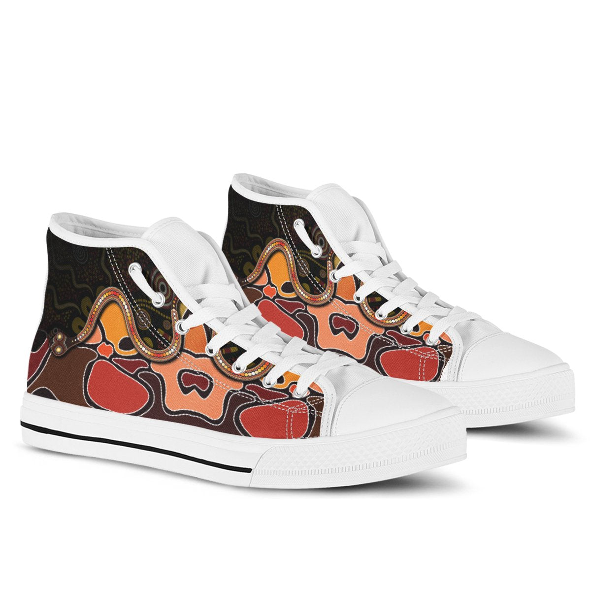 high-top-aboriginal-snake-with-dot-painting
