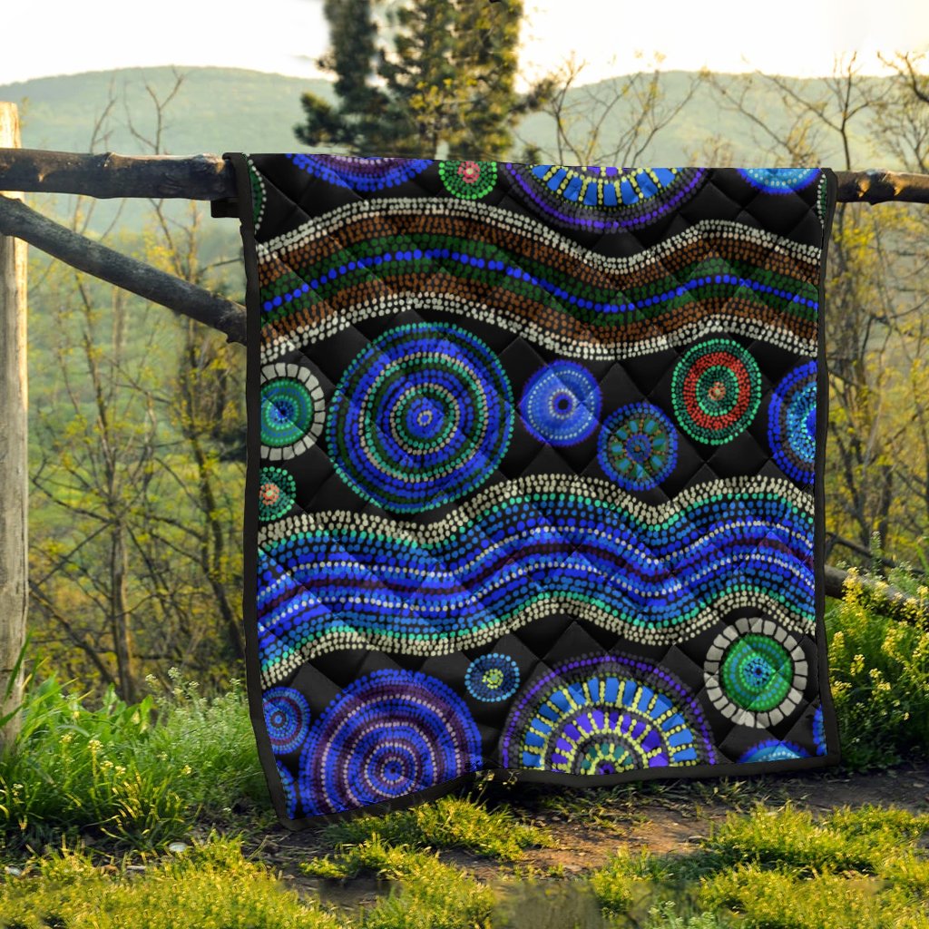 quilts-aboriginal-dot-unique-style-blue