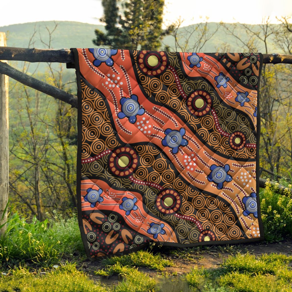 quilts-aboriginal-dot-unique-style-turtle