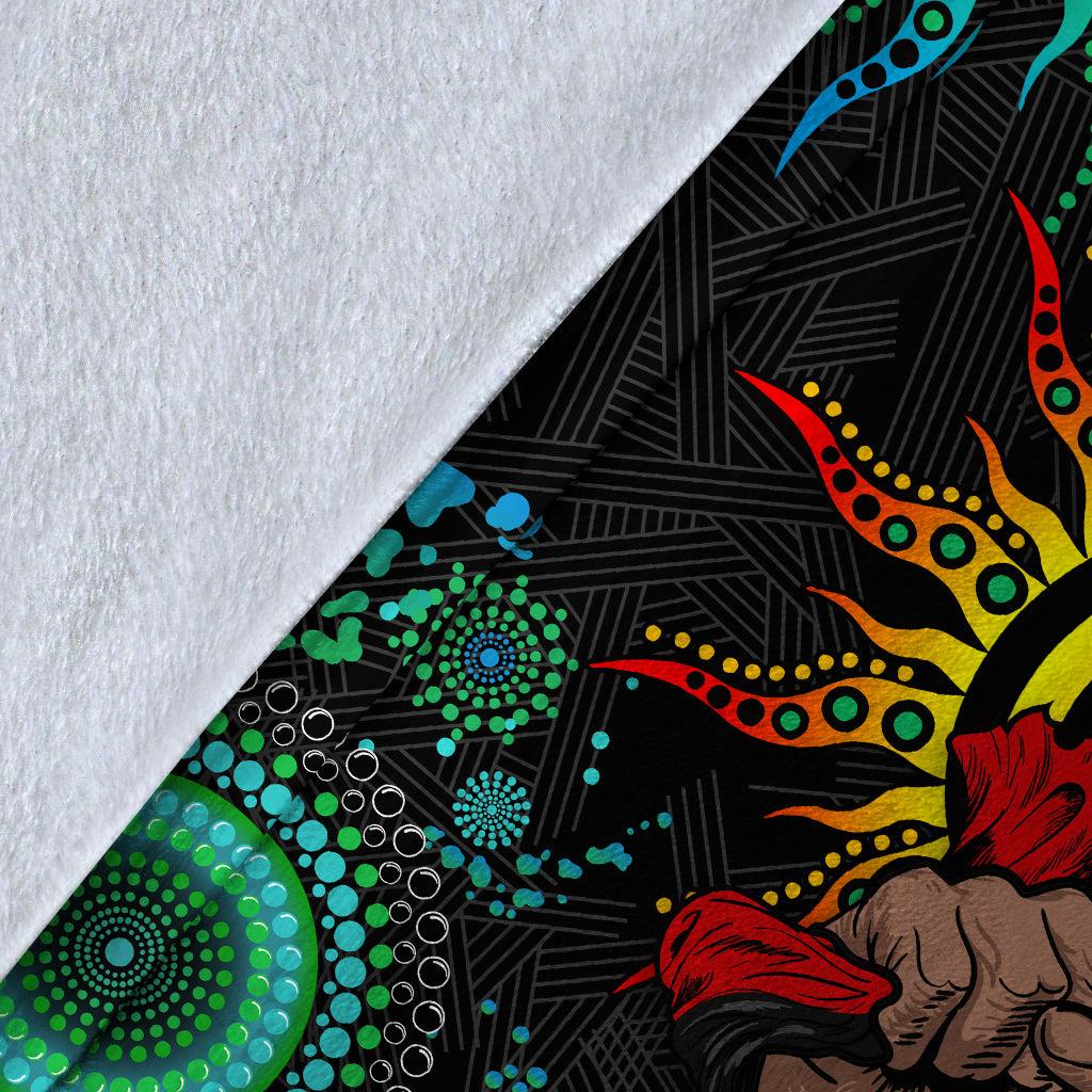 NAIDOC Week 2022 Aboriginal Art Unique Blanket - LT12