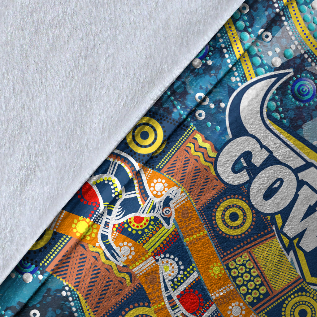naidoc-week-cowboys-premium-blanket-aboriginal-dot-painting