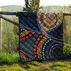 premium-quilts-aboriginal-dot-panting-art-with-snake