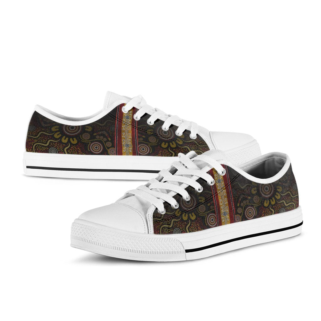 low-top-shoes-aboriginal-dot-panting-art-stripe-lines