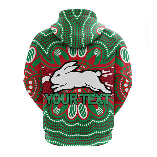 custom-personalised-rabbitohs-hoodie-aboriginal-dot-painting-lt12
