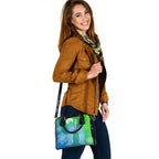 Torres Strait Islander Shoulder Handbag - Dhari Mask Ocean Style - Vibe Hoodie