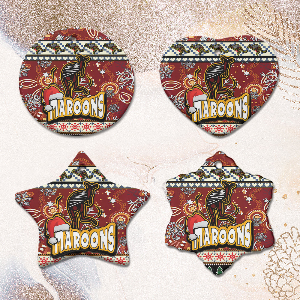 maroons-rugby-christmas-ceramic-ornament-xmas-maroons-christmas-balls-snowflake-with-aboriginal-patterns