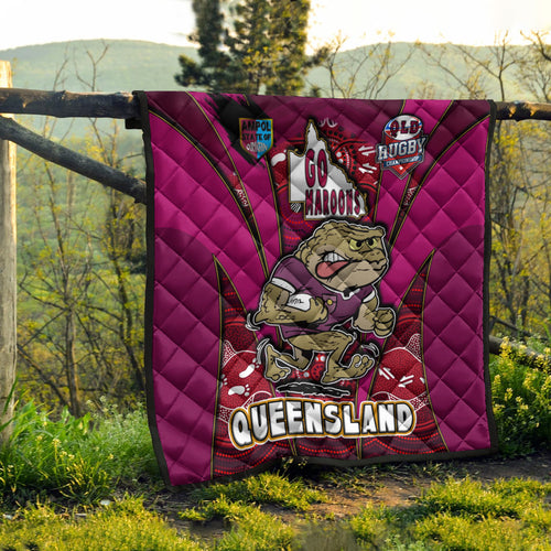 queensland-rugby-league-team-quilt-queensland-maroons-mascot-with-aboriginal-art-state-of-origin-quilt
