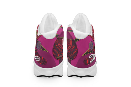 queensland-rugby-league-team-high-top-basketball-shoes-j13-queensland-maroons-mascot-aboriginal-art-state-of-origin-sneakers-j13