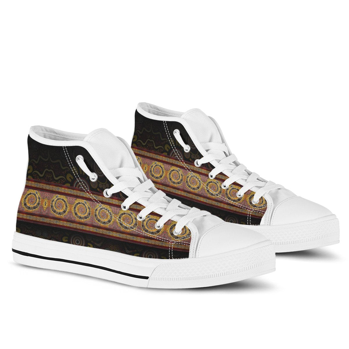 high-top-snake-dot-panting-art
