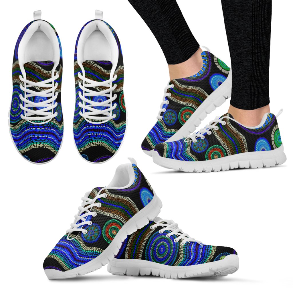 sneaker-aboriginal-dot-unique-style-blue