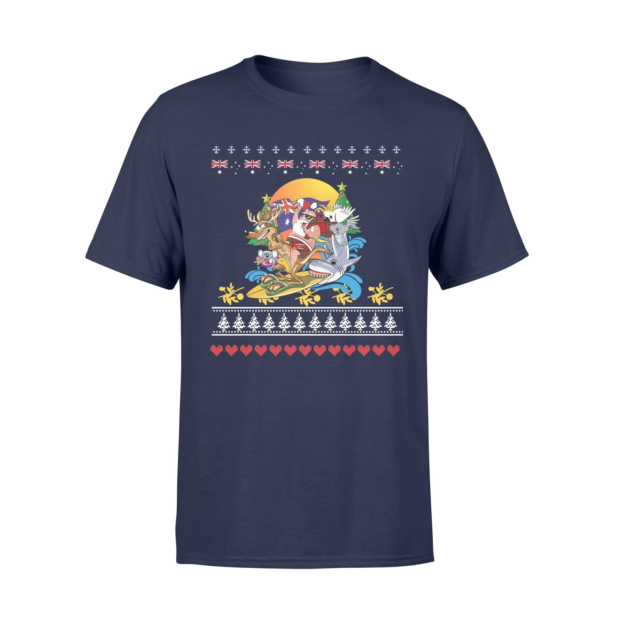 christmas-t-shirt-santa-claus-t-shirt-surfing-unisex