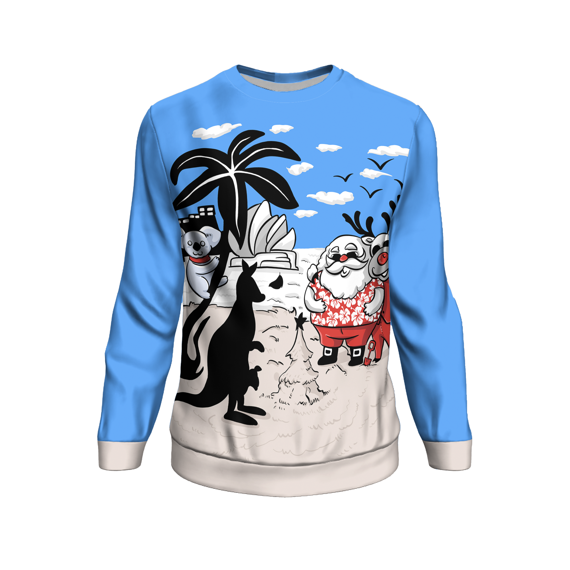 christmas-sweatshirt-sydney-opera-santa-clause-kangaroo-ver03-1