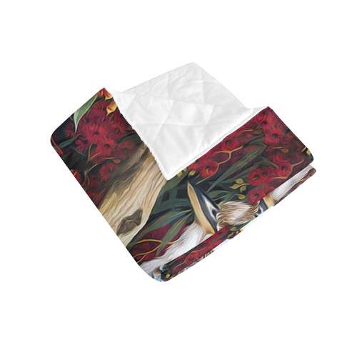 quilt-kookaburra-with-waratah-quilt