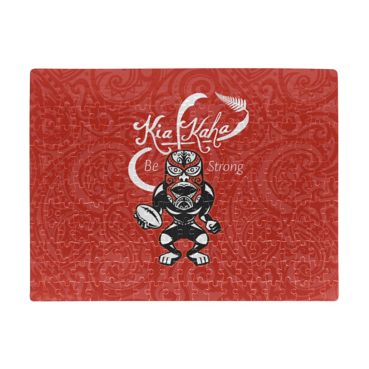 rugby-kia-kaha-be-strong-polo-jigsaw-puzzle-red