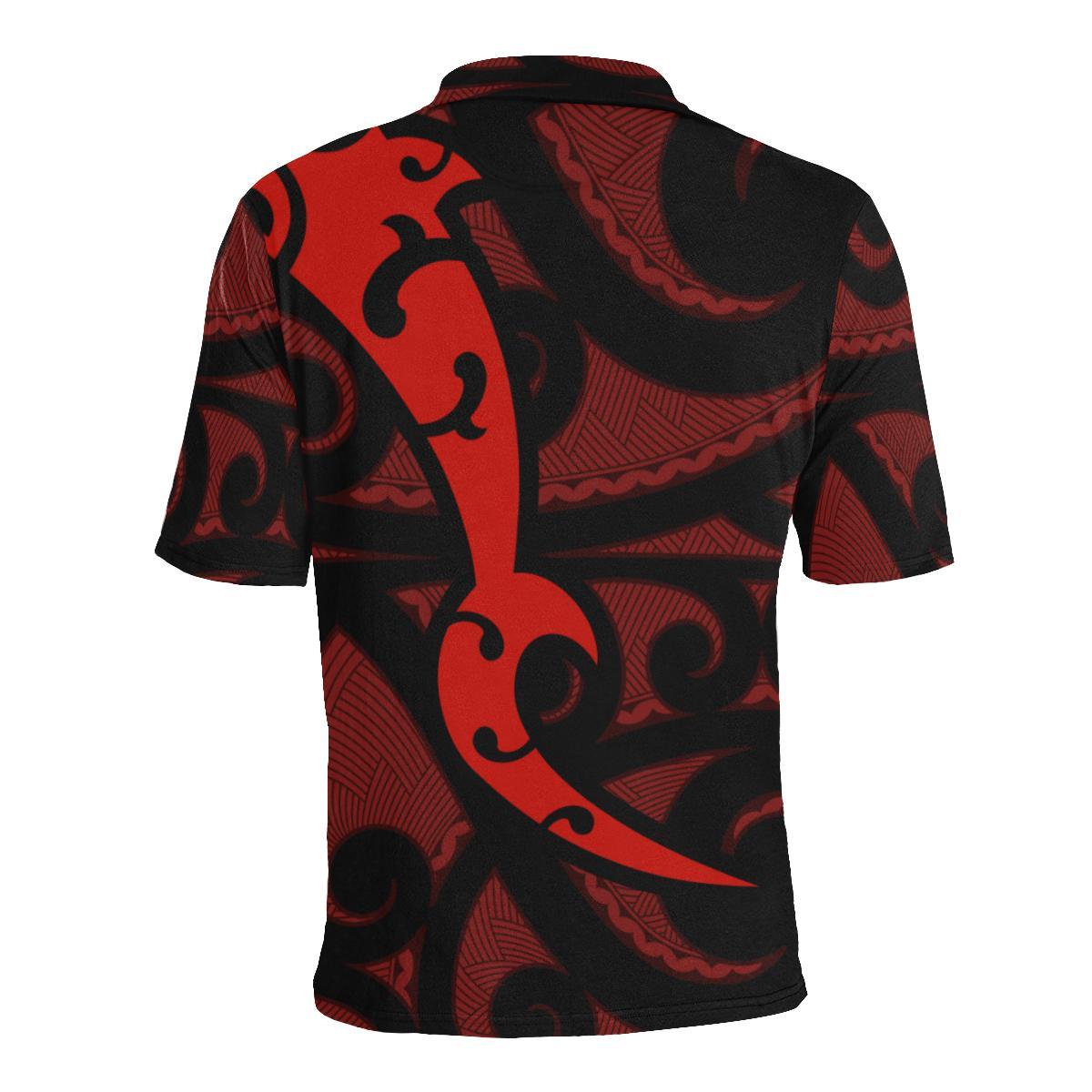 maori-red-mangopare-polo-shirt