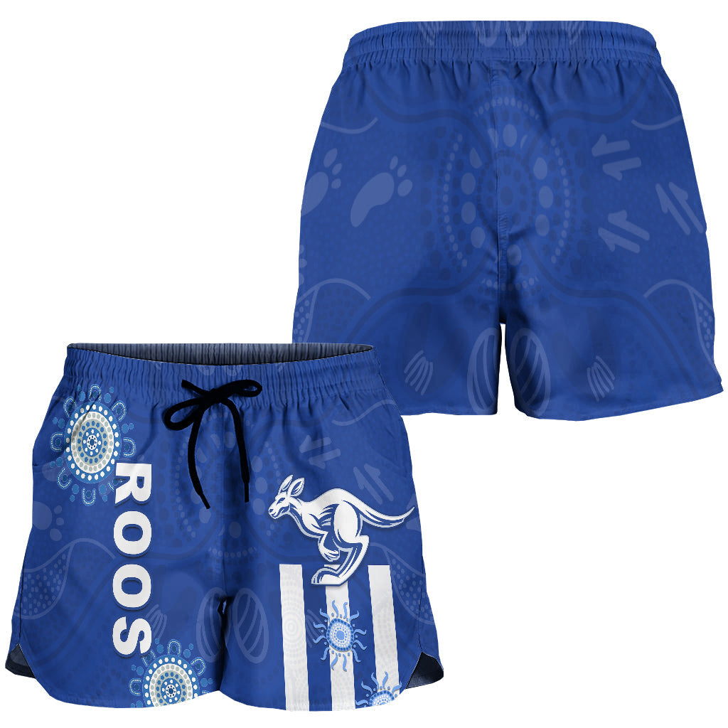 roos-football-women-shorts-simple-indigenous