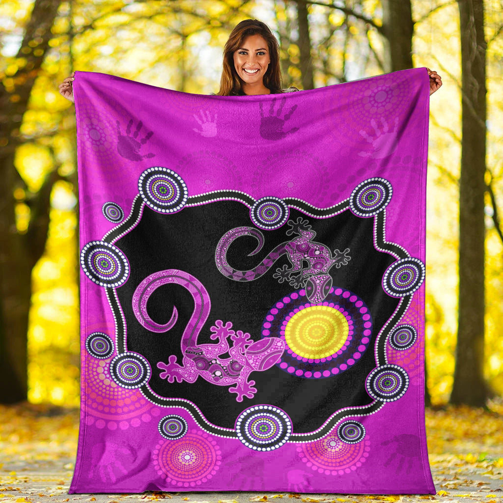 aboriginal-lizard-premium-blanket-attracted-australia-version-purple