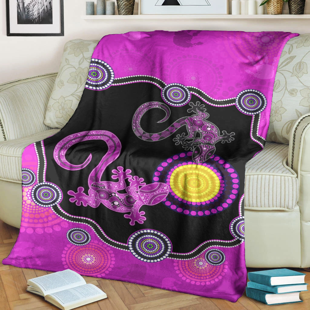 aboriginal-lizard-premium-blanket-attracted-australia-version-purple