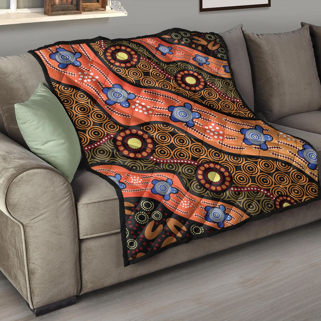 quilts-aboriginal-dot-unique-style-turtle