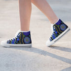 high-top-aboriginal-dot-unique-style-blue