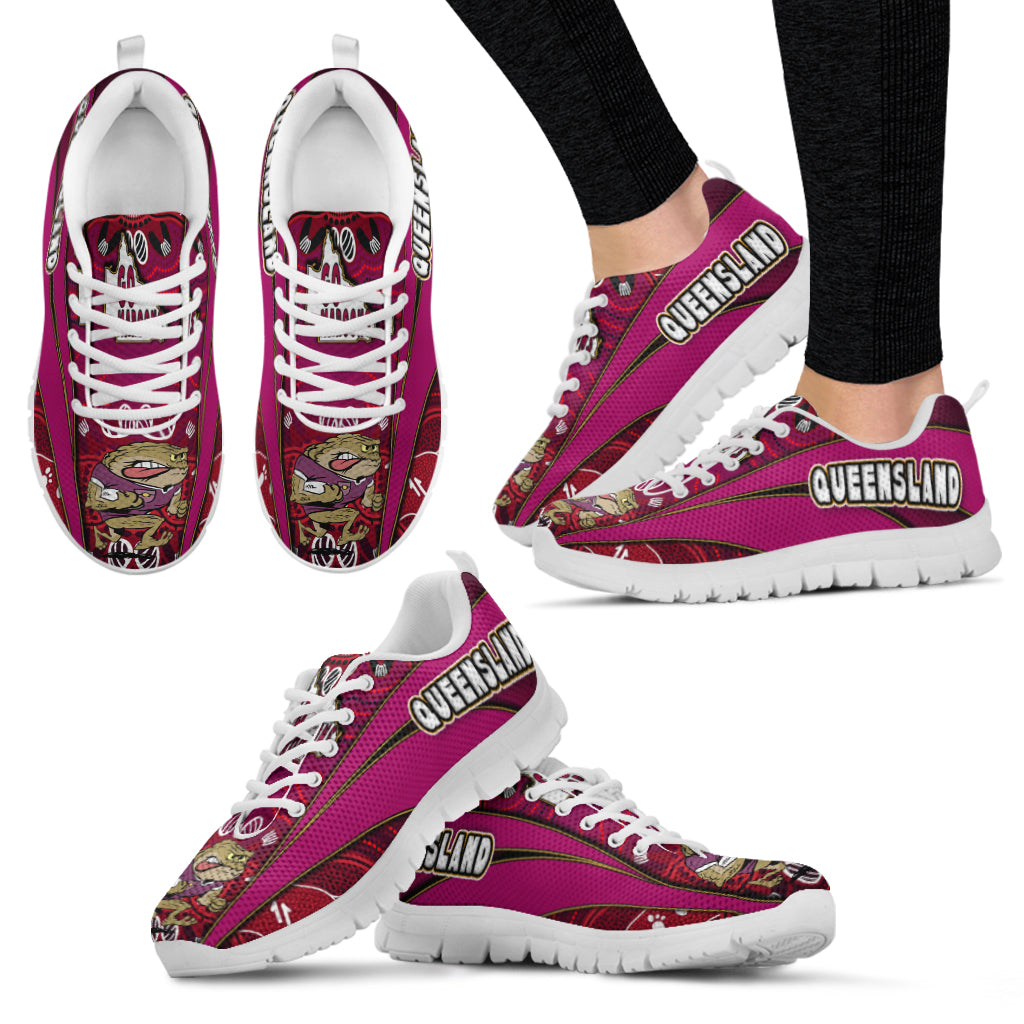 queensland-rugby-league-sneakers-queensland-maroons-mascot-aboriginal-art-state-of-origin-high-sneakers