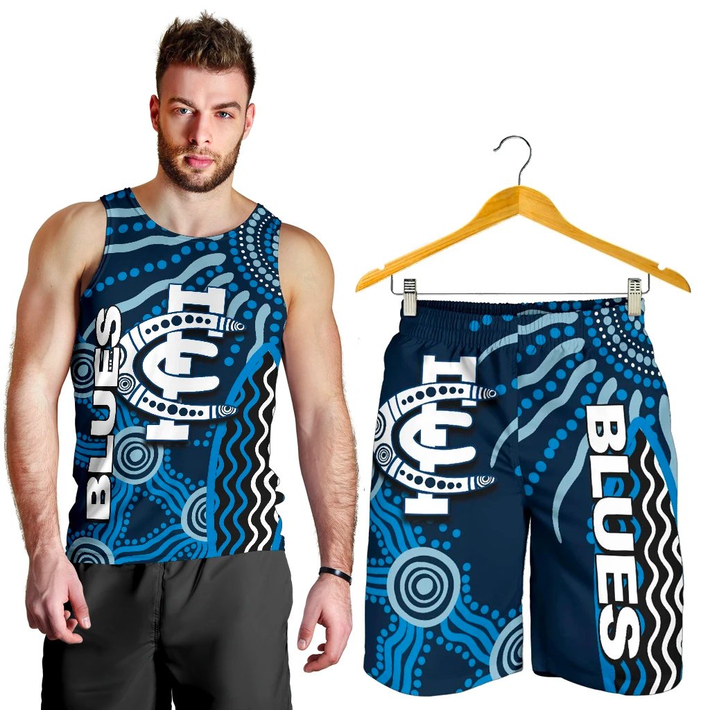 combo-men-tank-top-and-men-short-carlton-blues-aboriginal