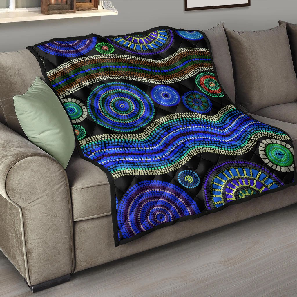 quilts-aboriginal-dot-unique-style-blue