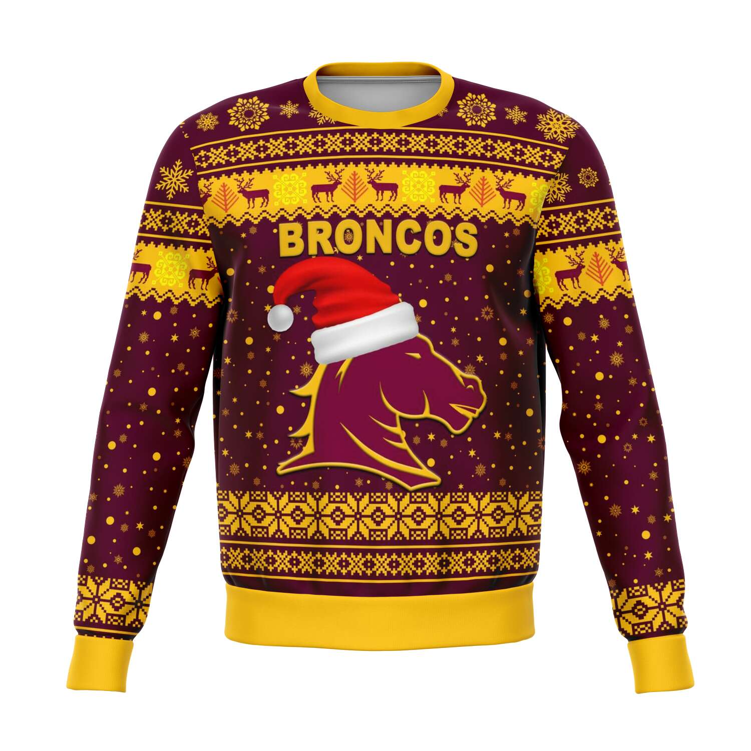 brisbane-sweatshirt-broncos-christmas-unique-vibes-maroon