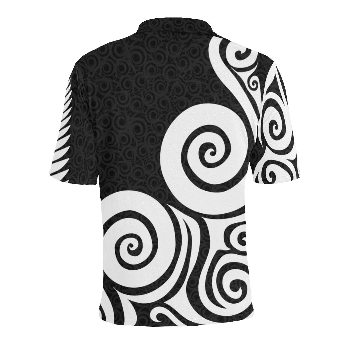 aotearoa-polo-t-shirt-koru-kiwi-bird-silver-fern