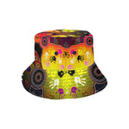 aboriginal-bucket-hat-indigenous-circle-dot-painting-hand-art-with-flag-color