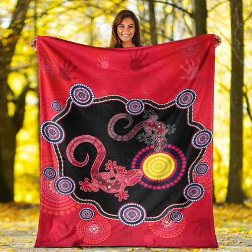 aboriginal-lizard-premium-blanket-attracted-australia-version-red